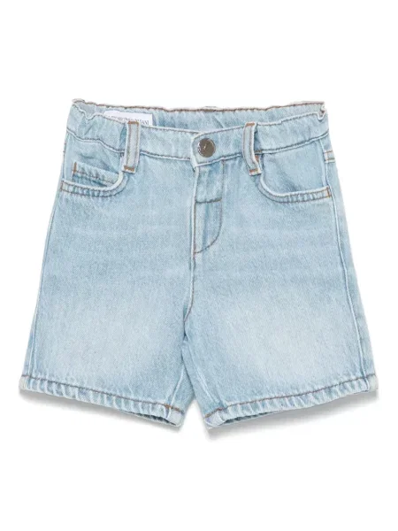Szorty jeansowe dziecięce Emporio Armani niebieskie