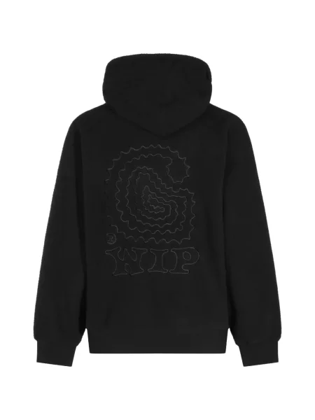 Флийс суичър с качулка Carhartt Wip бродиран черно