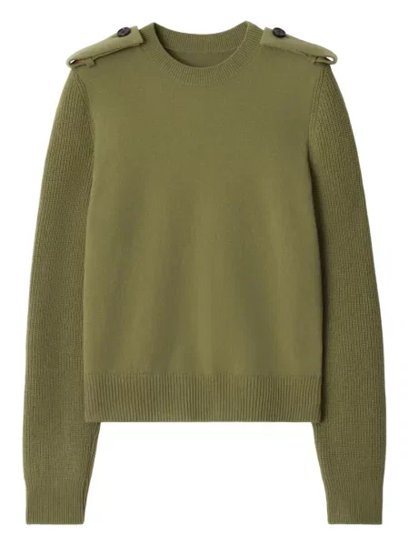 Кариран пуловер Burberry зелено