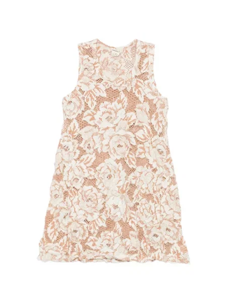 Tricou Comme Des Garçons fără mâneci cu model floral din dantelă