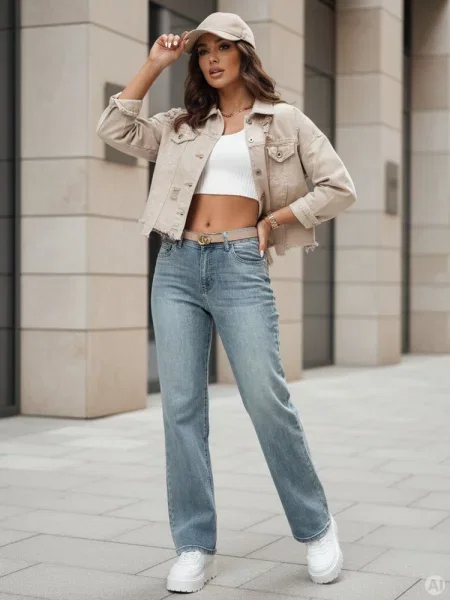 Spodnie jeansowe wide leg LOSSLEG Dstreet niebieskie