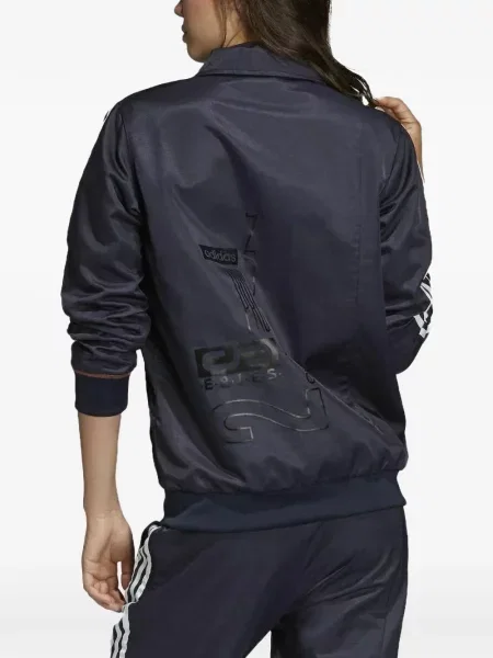 Pruhované krajkové pruhované tričko Adidas s vázáním šedé