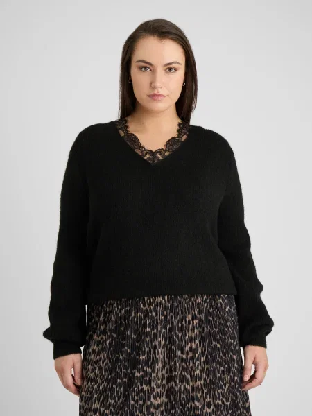Guido Maria Kretschmer Curvy Pulover Ella' negru