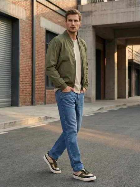 Sinsay Kurtka bomberka zielony