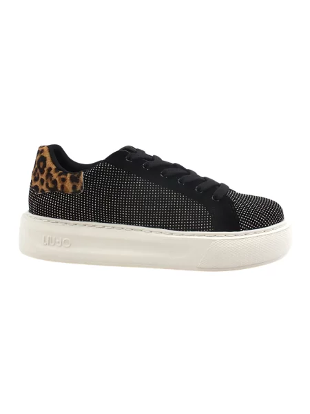 Sneakersy Liu Jo skórzane czarne