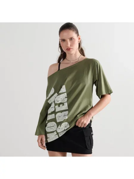 Футболка Cropp оливковая