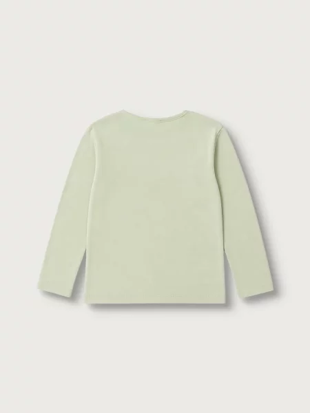 United Colors of Benetton tričko s dlhým rukávom dojčenské zelená