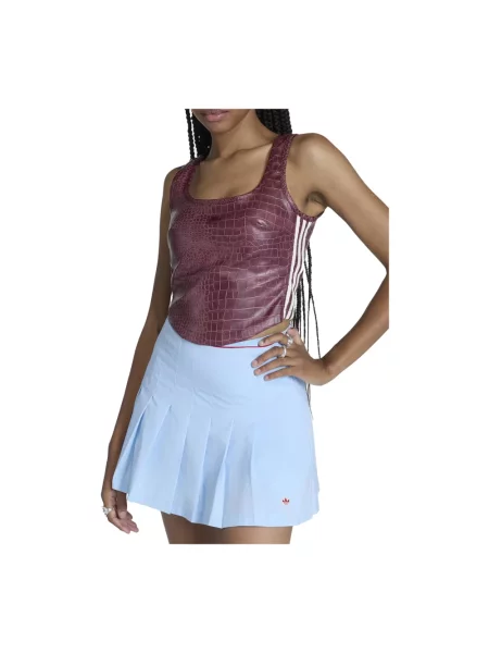 Top Adidas skórzany różowy