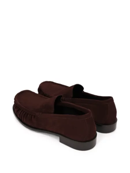 Pantofi loafer Dries Van Noten din piele de căprioară violet