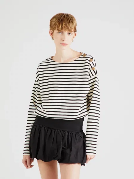 GARCIA Tricou bej negru