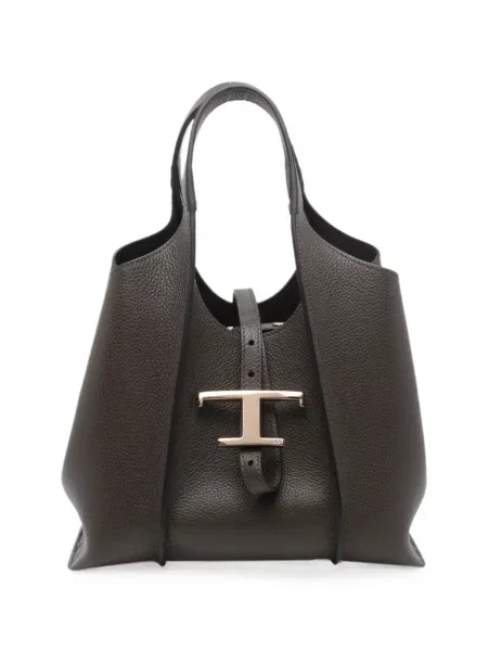 Geantă shopper Tod's din piele verde
