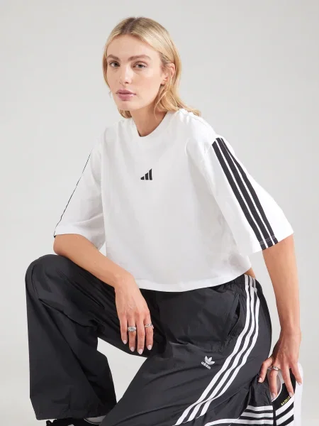 ADIDAS SPORTSWEAR Tricou negru alb