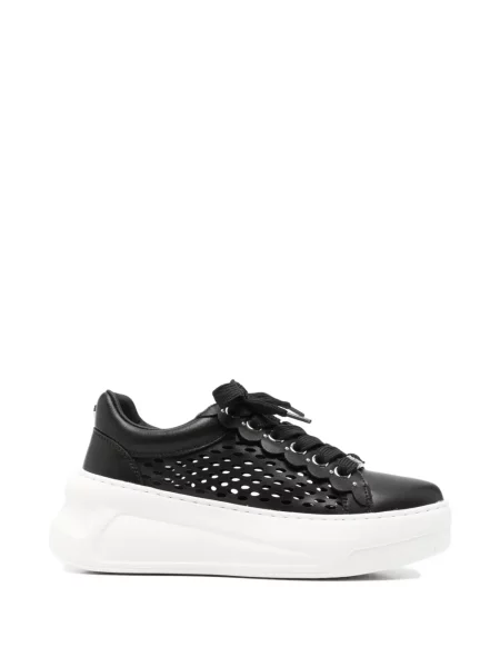 Sneakerși Cult din piele negru