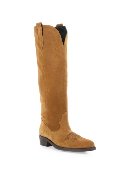 Botine Via Roma 15 din piele de căprioară