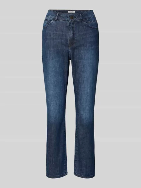 Jeansy ze skróconą nogawką o kroju slim fit z wpuszczanymi Christian Berg Woman