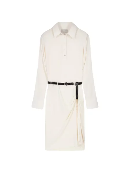 Cu centură rochie Coperni drapată alb