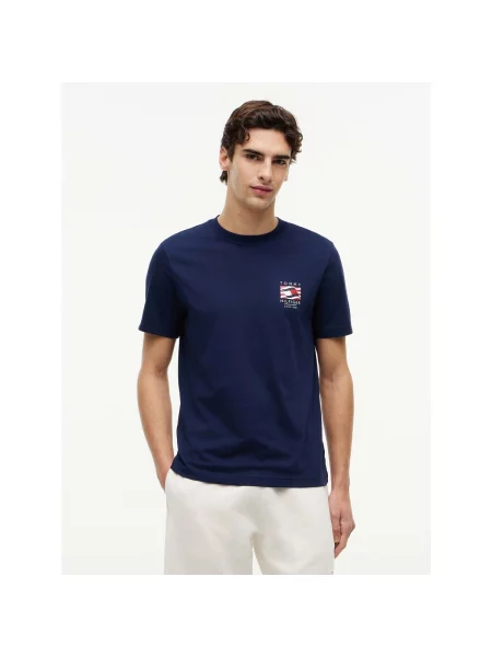 Tricou Tommy Hilfiger albastru