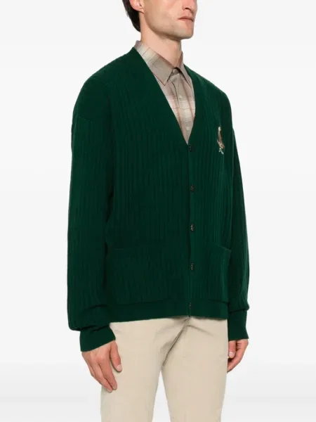 Къс поло тениска Polo Ralph Lauren с автограф на райета бяло