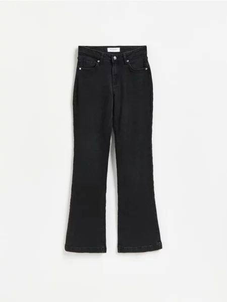 Reserved Blugi flare negru