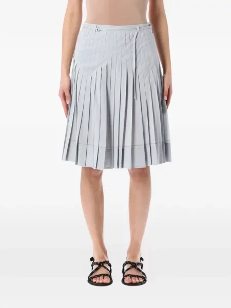 Midi fusta plisata Low Classic plisată clasică albastru