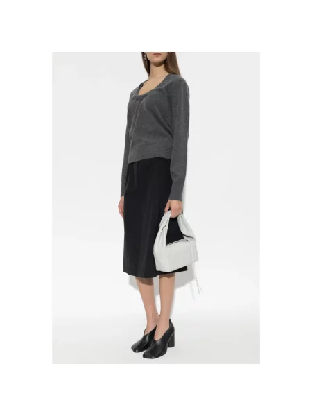 Sweter Maison Margiela wełniany szary