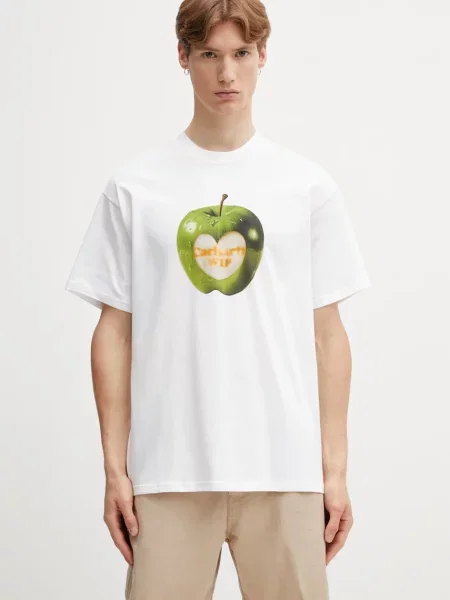 Carhartt WIP S/S Spoiled T-Shirt tricou din pentru bărbați alb