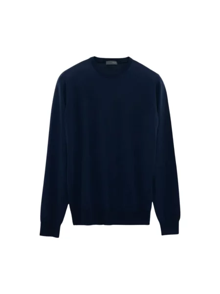 Sweter Drumohr wełniany niebieski