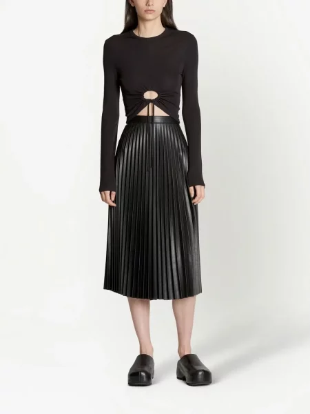 Palaidinė be rankovių Proenza Schouler White Label apkarpytas balta