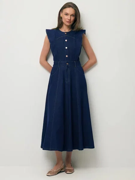 BIZUU rochie din denim AIDEN