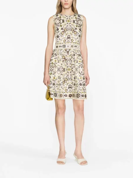 Šilkinis raštuotas kostiumas suknele Tory Burch