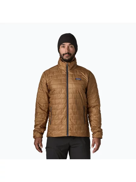 Geacă izolată pentru bărbați Patagonia Nano Puff deer brown maro