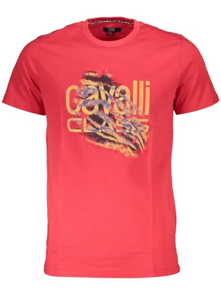 Tricou Cavalli Class scurt roșu