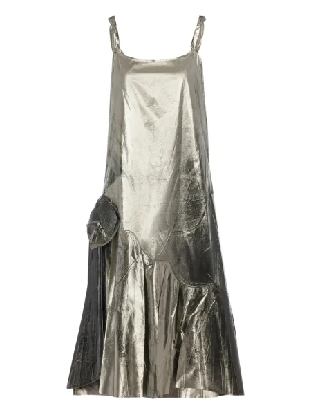 Rochie midi Maison Margiela până la genunchi de costum gri