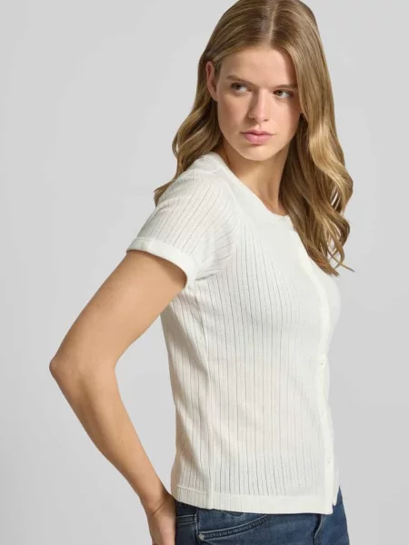 Męski t-shirt o kroju regular fit z czystej bawełny Marc O'polo Denim biała