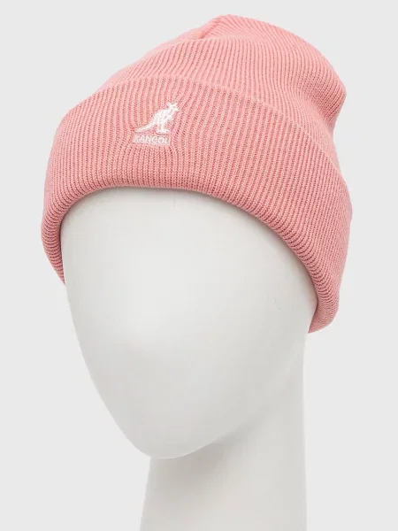 Шапка Kangol з товстого трикотажу рожевий