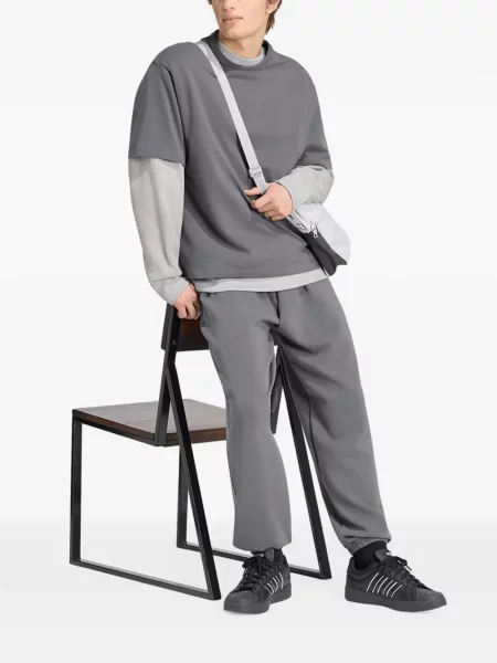 Hanorac Adidas din fleece cu autograf cu gradient albastru