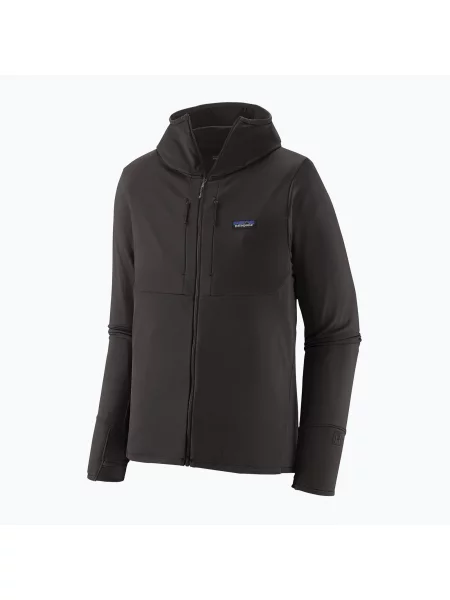 Bluza trekkingowa Patagonia R1 Thermal Full Zip Hoody black czarna