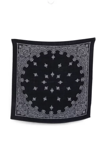 Fular Destin cu imagine cu model paisley albastru