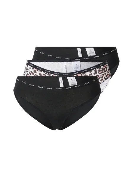 GUESS Slip ecru / maro închis / roz negru