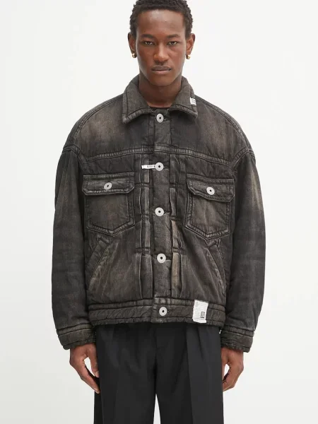 Maison MIHARA YASUHIRO geacă jeans Blouson de iarnă negru