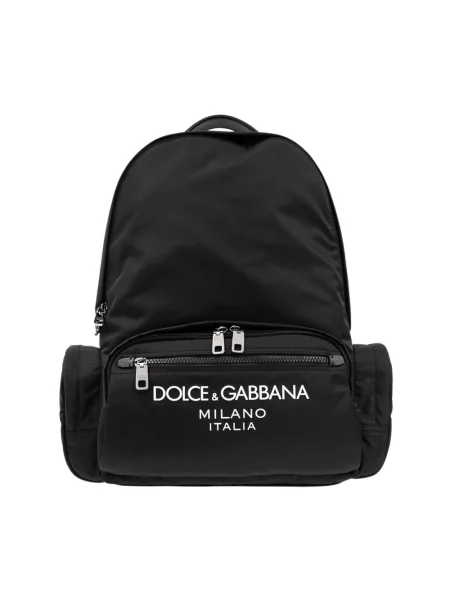 Plecak Dolce And Gabbana z logo czarny