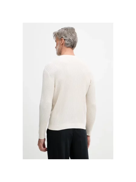 Dzianinowy sweter Armani Exchange beżowy