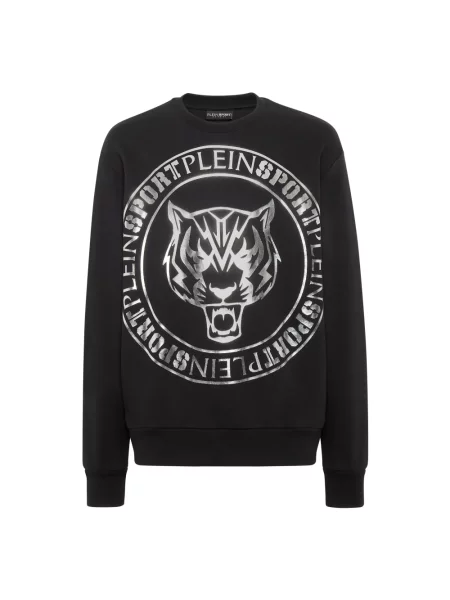 Bluza sportowa Plein Sport w tygrysie prążki czarna