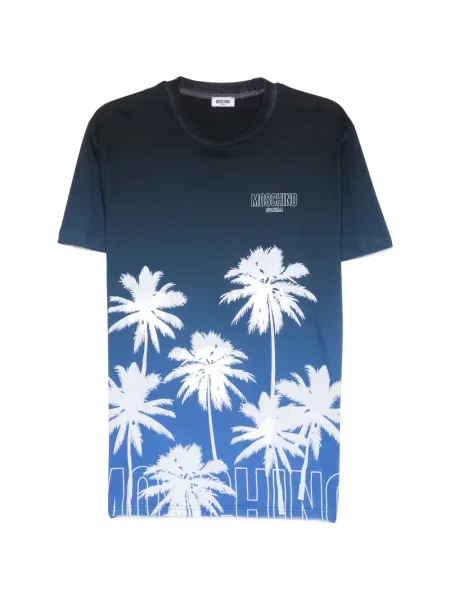 Tricou Moschino cu imagine albastru