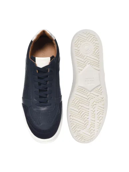 Sneakersy Baldinini skórzane niebieskie