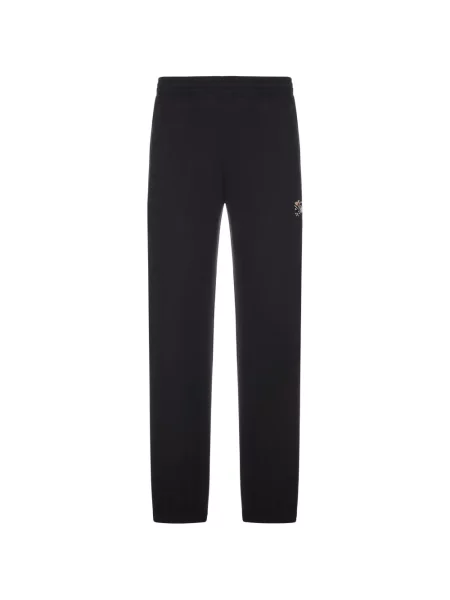 Pantaloni Burberry cu imagine alergare negru