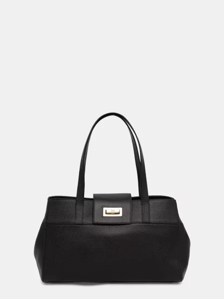 Furla μικρή τσάντα γυναικεία δερμάτινη μαύρο