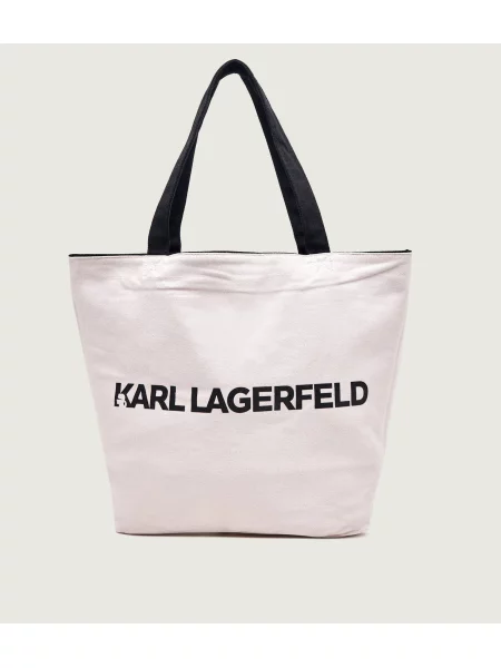 Táska KARL LAGERFELD Fekete fehér