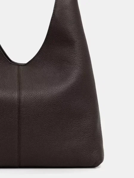 Calvin Klein Torebka Slouchy Leather Md Shoulder Bag brązowy