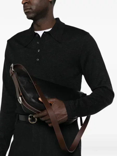 Geantă crossbody Paul Smith din piele negru